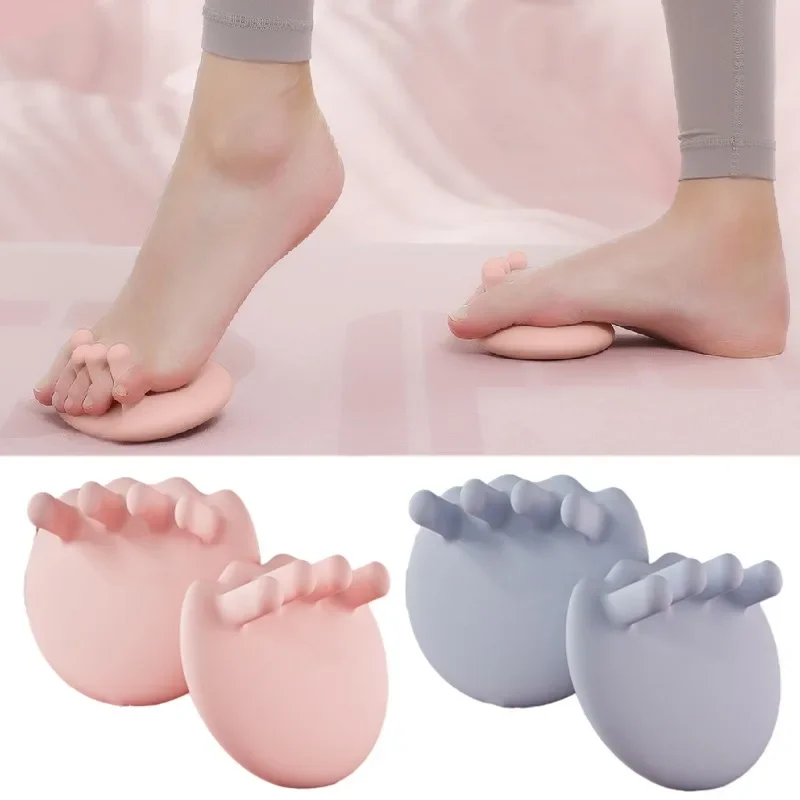 2Pcs Arch Foot Trainer Fitness Leg Toes Plantar Function Exerciser Thumb Valgus Splints Soft Silica Gel Buttocks Arch Trainer