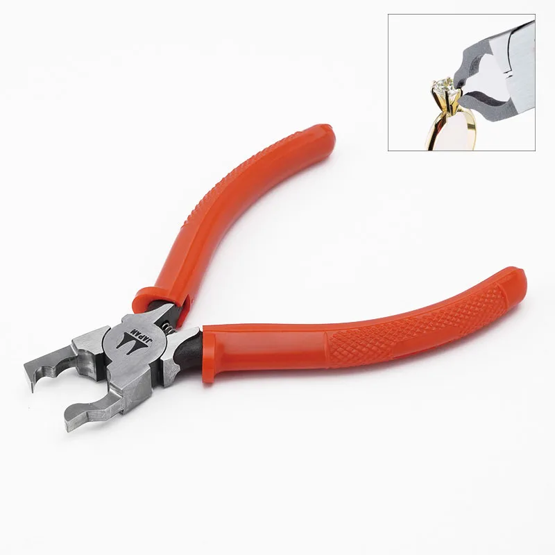 Japanese 135mm Prong Lifting Plier 98g Safe Stone Remover Prong Opening Pliers Jewelry Ring Setting Repair Hand Tool