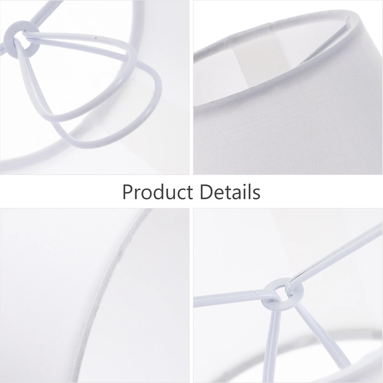 

Eye Protection Lamp Shade Replacement for Table Light Small Cloth Cover with Modern Style Clip on Bulb for Bedroom Living Room