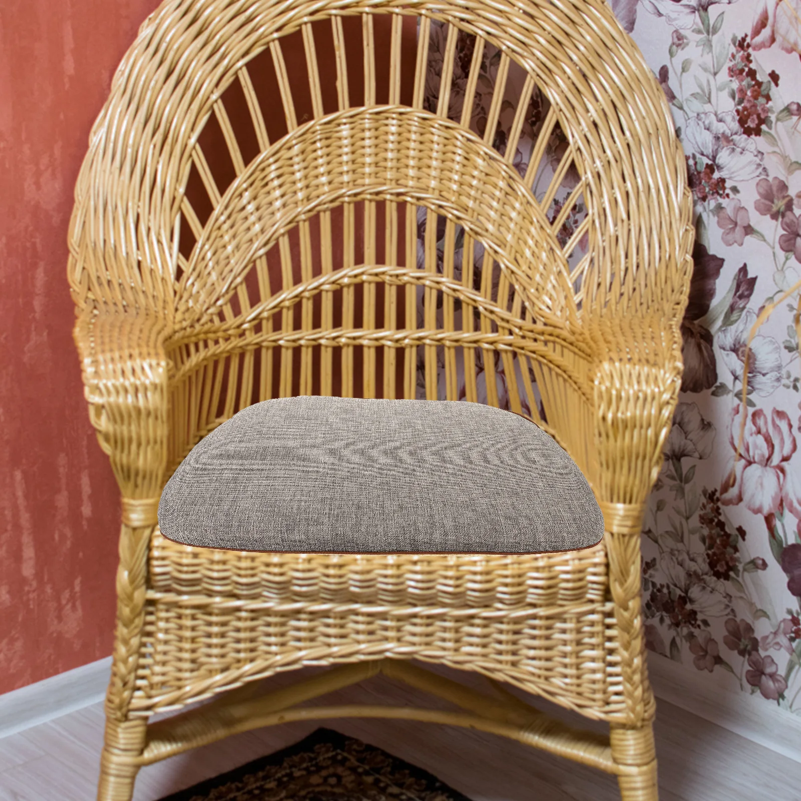 

Thick Back Cushion Rattan Chair Pad Soft Detachable Seat Mat for Car Rocking Garden Hanging Basket Comfortable Chair Cushion