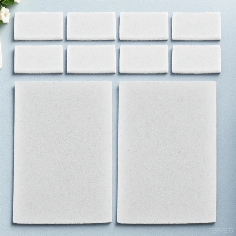 แผ่นโฟมสีขาว 10 ชิ้น สำหรับเครื่องมือผสมหมึกขนาดเล็ก ใช้งานได้อย่างราบรื่น ผสมสีได้เรียบเนียน สำหรับงานสมุดภาพ ปั๊มลาย งานฝีมือ ชุดเติมหมึก