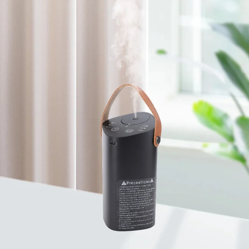 Macchina per aromaterapia con diffusore di fragranze per auto portatile silenzioso in alluminio con diffusore di oli essenziali senza acqua con timer per la camera da letto