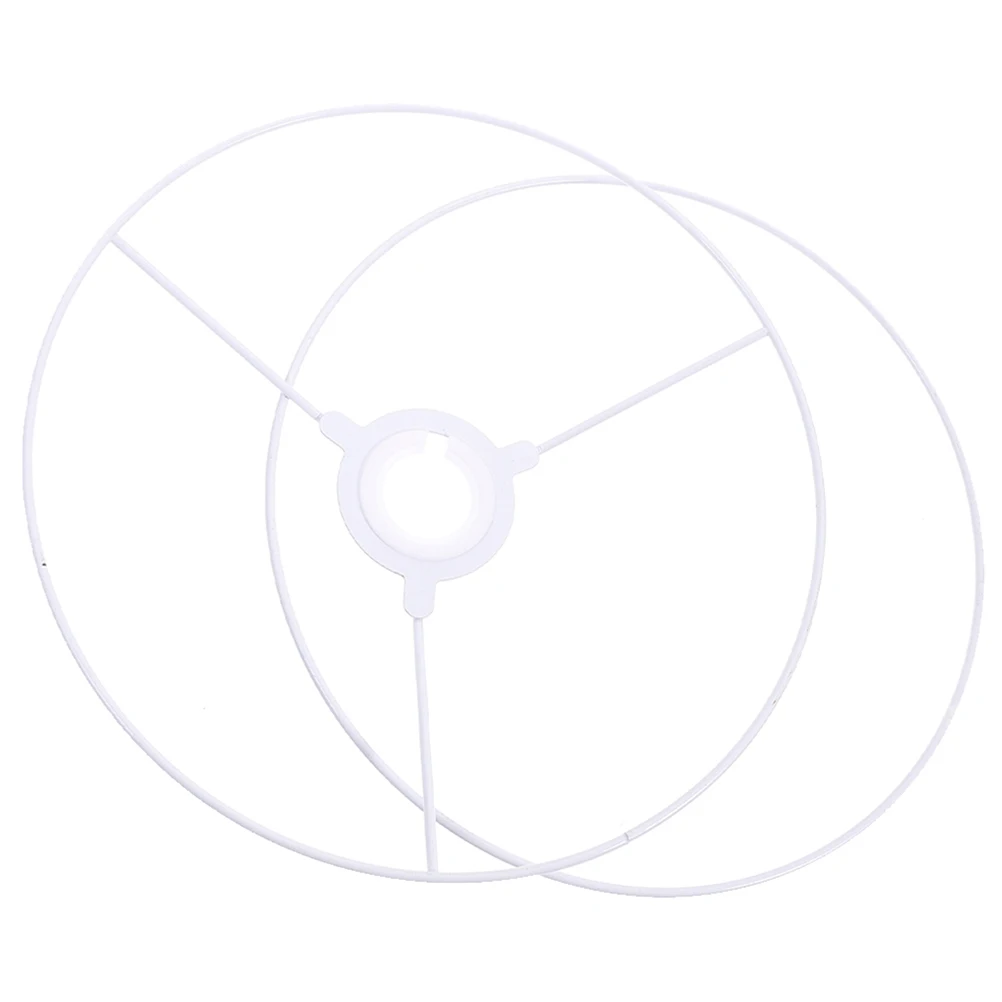 1Set Lampshade Frame Ring Iron DIY Lamp Shade Holder Sturdy Metal Support for Table Desk Chandelier Lighting Decor