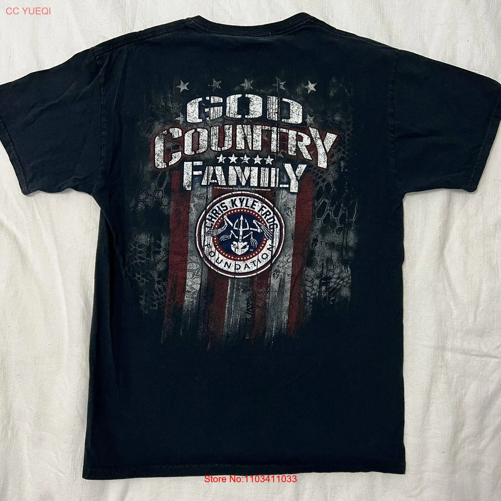 Крис Кайл Лягушка основная футболка Бог страна семья Американский Снайпер Размер маленький