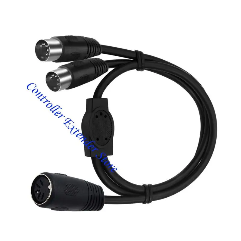 N84B 5 พินชายสองเท่า DIN 5PIN Extension Cord สำหรับสเตอริโอมืออาชีพ