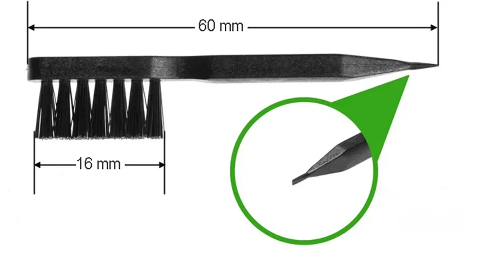 50 Stück Hörgeräte-Reinigungsbürste mit Schraubendreher, Reinigungswerkzeug, ABS-Bürste für sieben Bündel – Detail 1