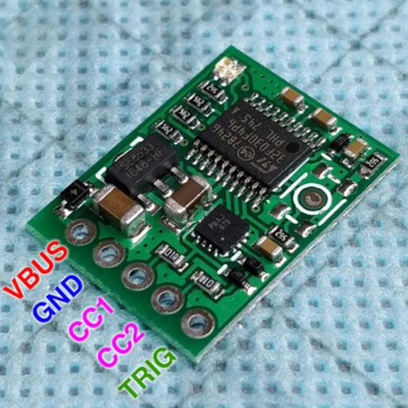 USB-C tipo C PD2.0 3,0 a CC, señuelo USB, carga rápida, disparador, Detector de Poll, 100W, MA