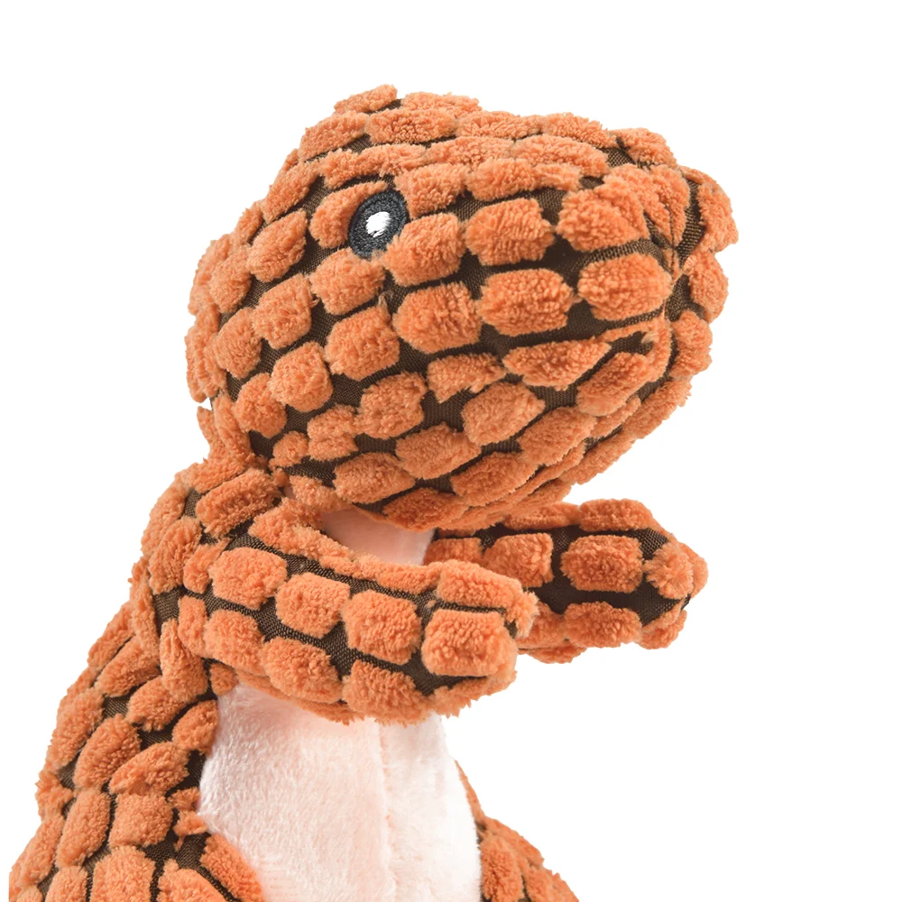 Gatti e cani Giocattoli di dinosauro di peluche per animali domestici Giocattoli interattivi da masticare per cani Peluche Ripieno Forniture per