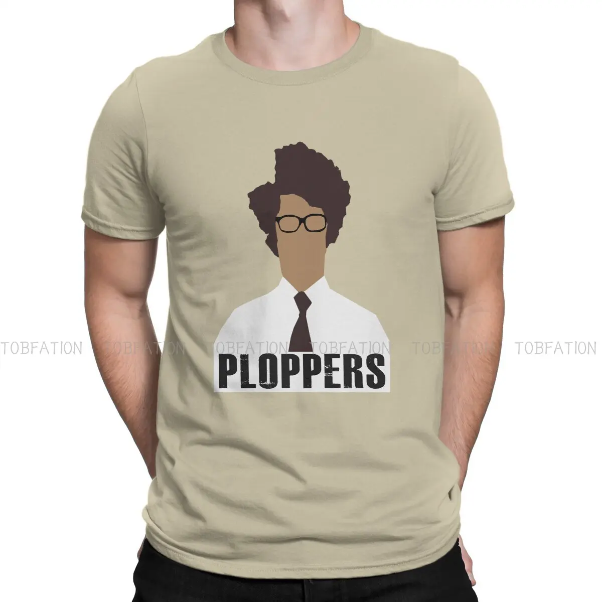 The It Crowd PLOPPERS Tshirt Graphic Men Tops Vintage Grunge Summer Clothing Cotton Harajuku T Shirt