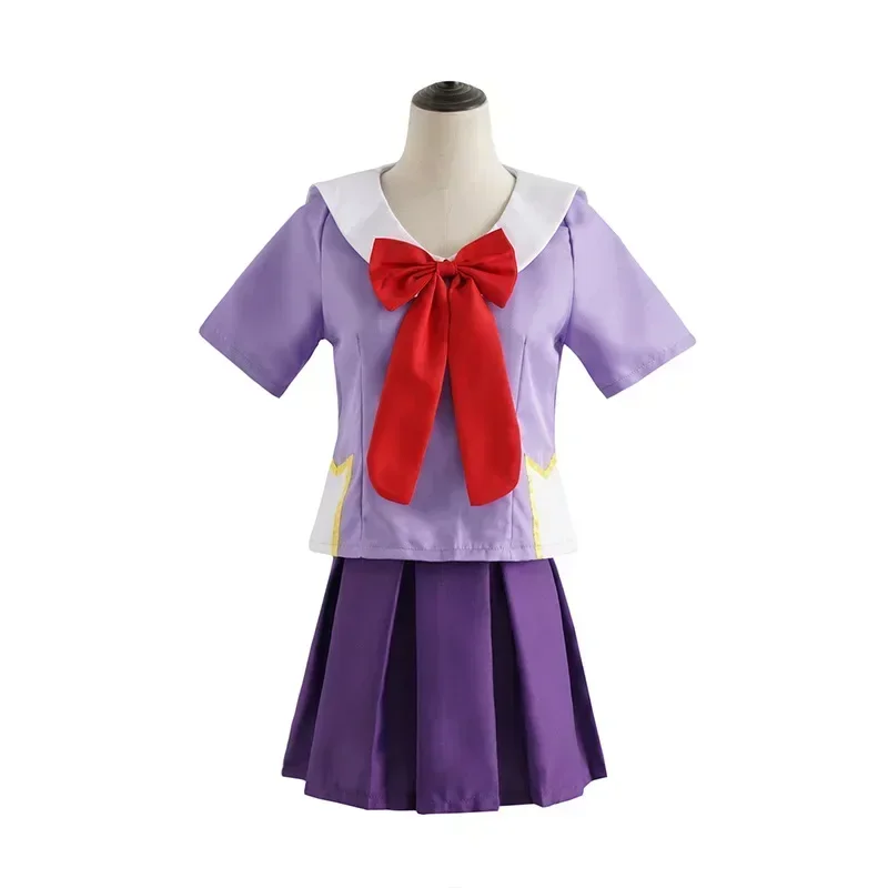 Anime 2nd Mirai Nikki Gasai Yuno Lolita Sailor Cosplay Dress Bow Short Skirt Lolita Dress Wig Carnival Girl Sailor Dress