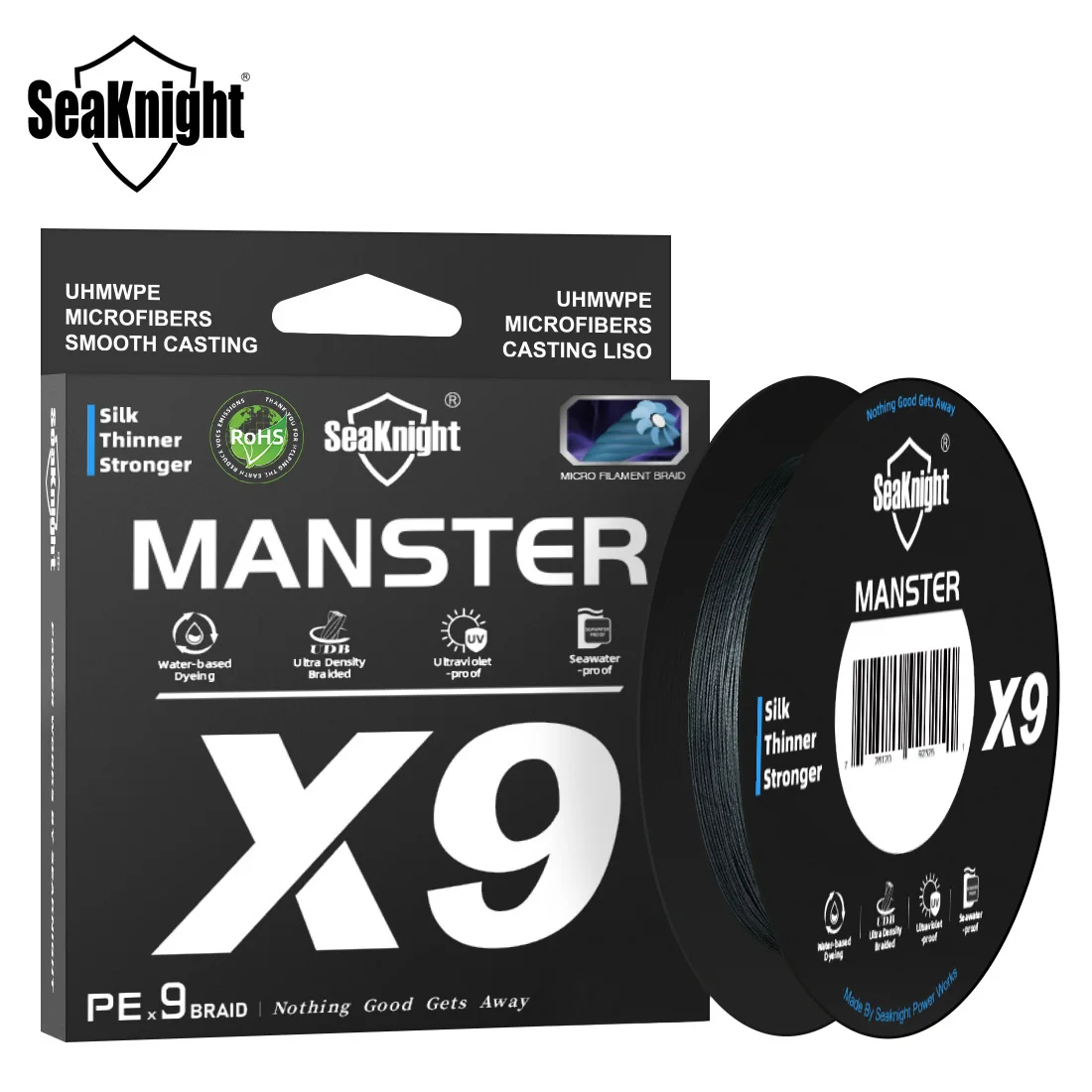 SeaKnight Marke X9 Serie 150 m geflochtene Angelschnur, 9 Webt PE, glatte Multifilament-Angelschnur, Anti-UV-Beschichtung, Meeresangeln 5