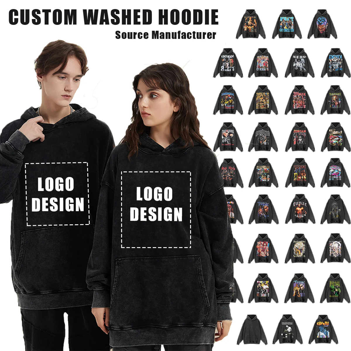 

Diy custom logo washed t-shirt men's and women's street wear personalized printed cotton t-shirt unisex oversized retro sweater