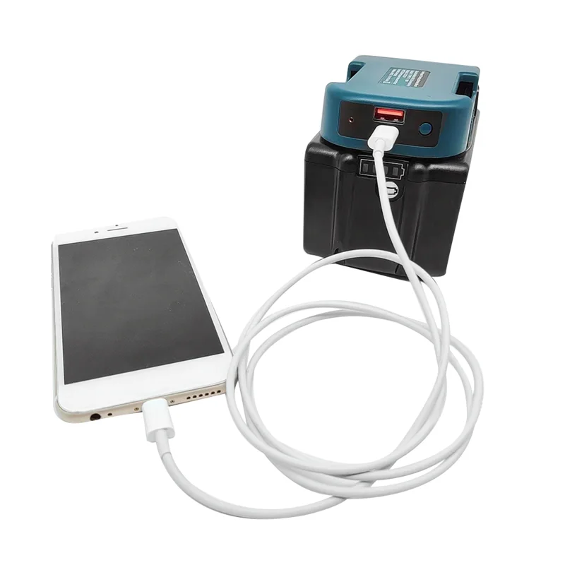 A96I-急速充電器ラック 18V バッテリー用ポータブルバッテリーホルダーアダプター USB および Type-C 出力急速充電付き