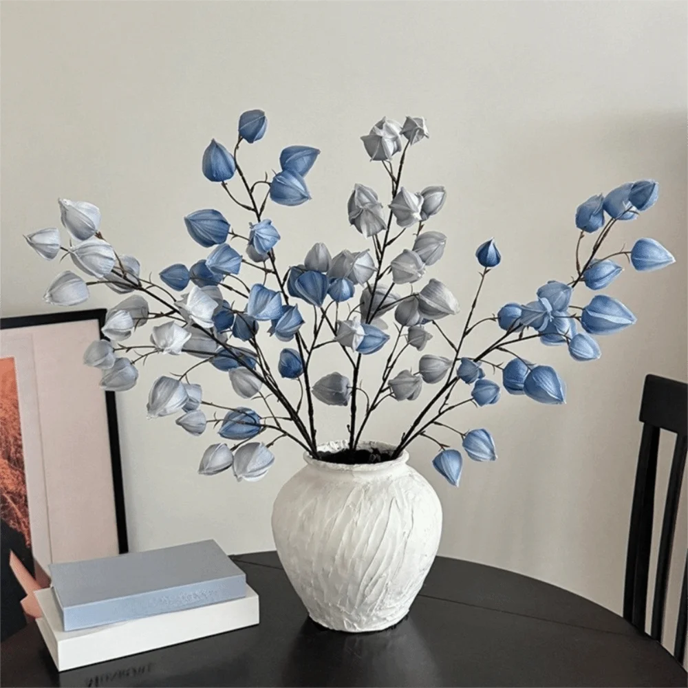 

Long Branches Artificial Lantern Flower Real Touch Decorative Lantern Fruit Branches Lifelike Plastic Fake Flower Wedding Decor