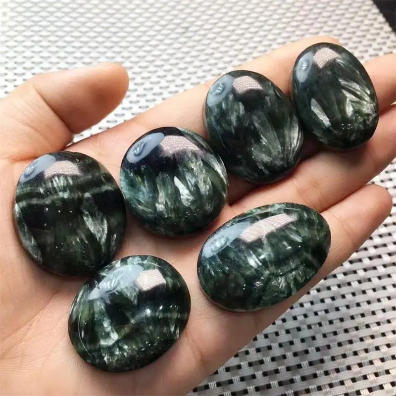 Natural Seraphinite Pendant Gemstone Carved Figurine Gift Fashion Jewelry For Women Gift 25-32mm