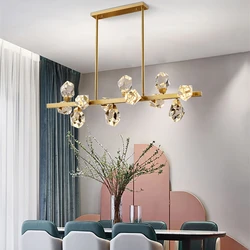 Nordic Variety LED Crystal Pendant Lights For Living Room Bedroom Kitchen Shop Home Decoration Chandelier Indoor Lighting