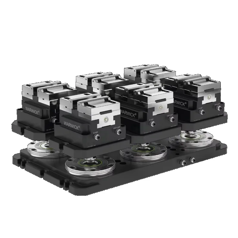 KSP2-75+YZ-75 Pneumatic Self-Centering Clamping Force Blocks Vise Jaw for Cnc Machine