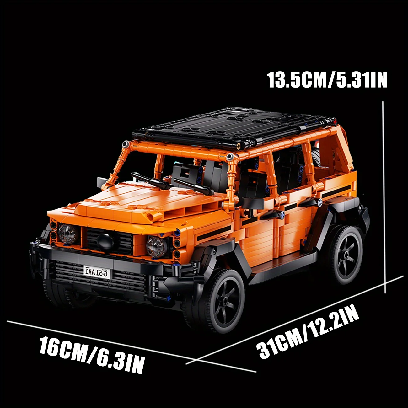 التقنية 1:14 G500 المهنية خط الطرق الوعرة سيارة بنة SUV البناء الطوب لعبة السيارة هدية للأطفال الكبار #3