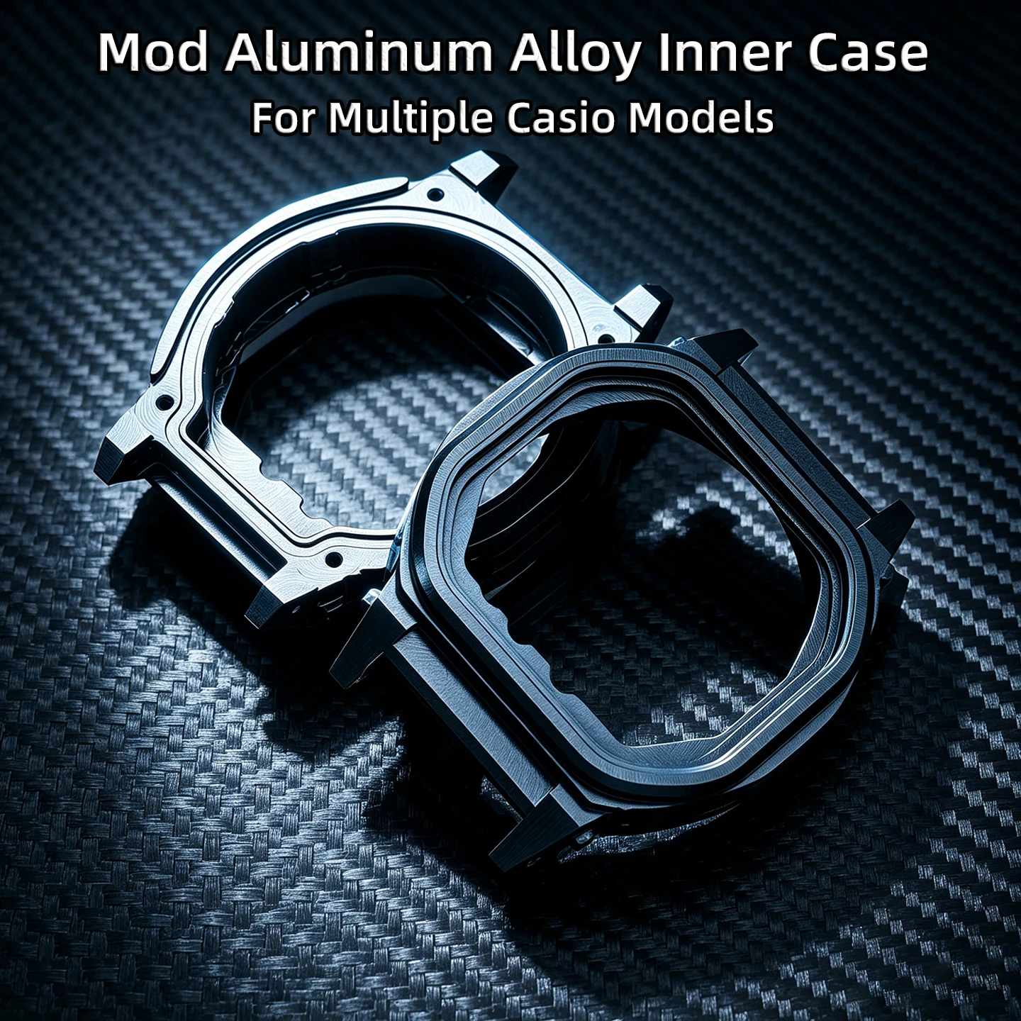 Modified Aluminum Inner Case Movement Shell Fit Casio GM‑2100 GBM‑2100 GM‑5600 DW‑H5600 Upgrade Repair Replacement Accessory