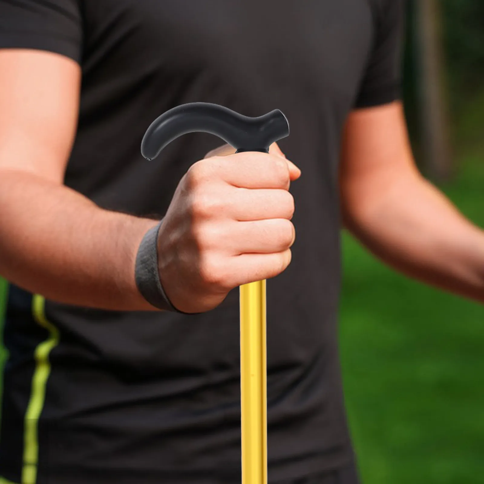 

Aluminum Alloy Adjustable Folding Cane Lightweight Nonslip Handle Versatile Walking Stick Hiking Pole for Seniors Outdoor Use