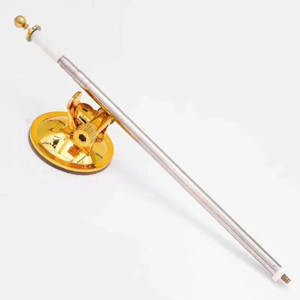 

New Flagpole Holder Flagpole Stand Suction Mount Bracket Car Stainless Steel Flag Pole Scalable Telescopic Pole