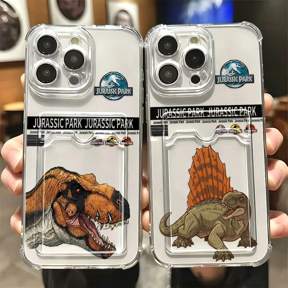 J-Jurassic Park Card Hold Case for Samsung Galaxy A17 A07 A56 A36 A26 A55 A35 A06 A05 A24 A14 A54 A15 A05S A25 A34 A23 4G 5G