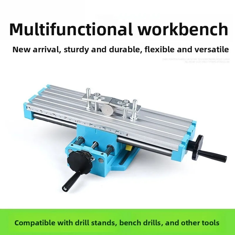 Multi functional mini cross milling machine worktable, household small worktable bracket, slide table