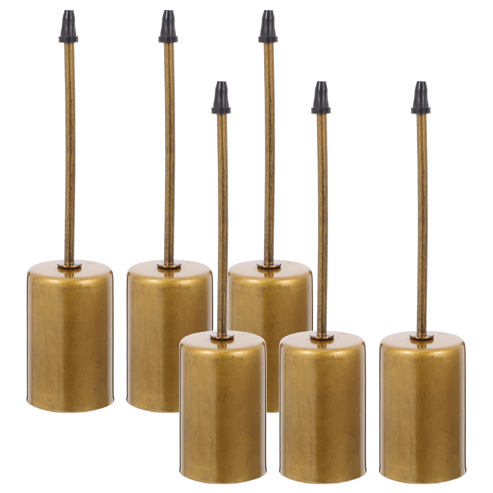 

6 Pcs Cup Candlelight Warmer Lamp with Christmas Centerpieces Golden Spike Decor Multifunction