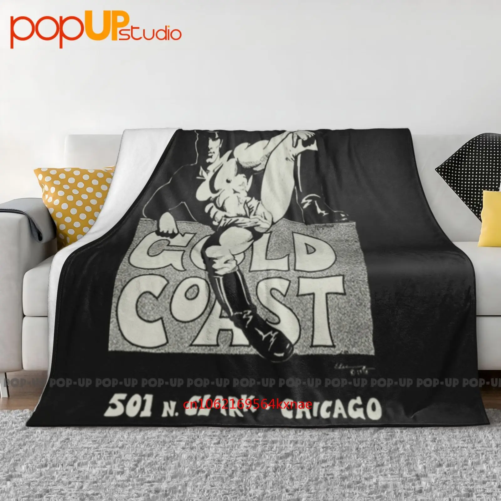 Gold Coast Chicago Ultra-Soft Blanket Quilt Winter Sofa Cover Bed Covers