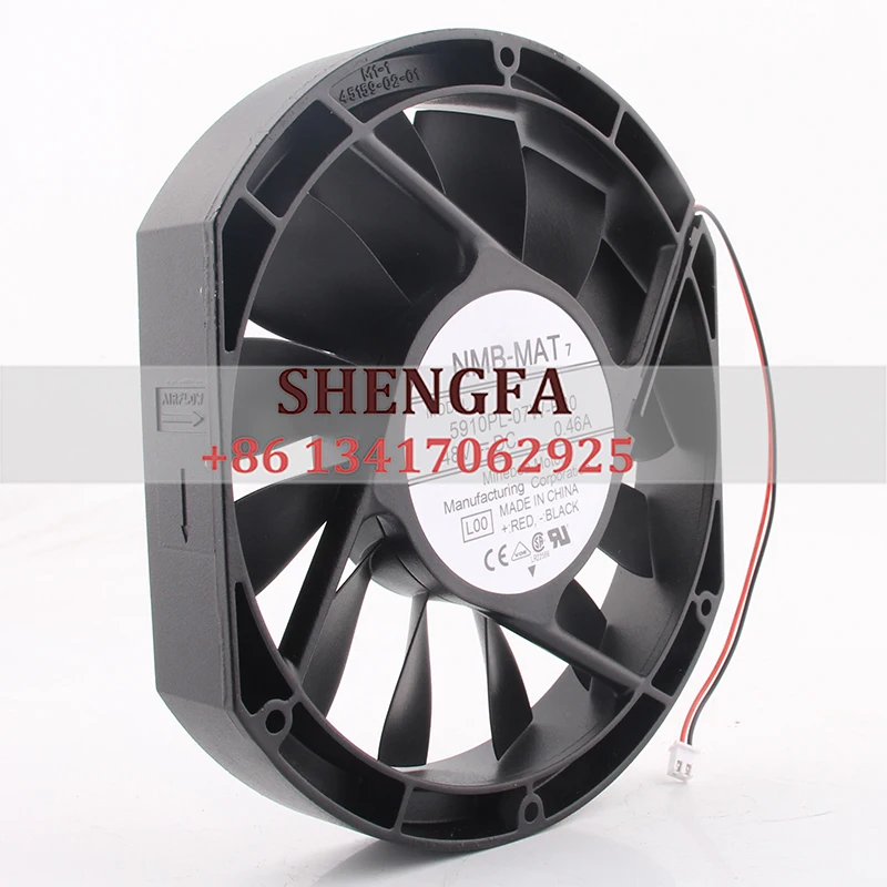 NMB-MAT Case Fan 5910PL-07W-B30 48V 0.46A 172*25mm Industrial Axial Flow Inverter Cooling Fan