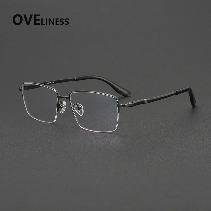 

Оправа для очков из чистого титана 2026: Мужская, дизайнерская, ультралегкая, квадратная, японская, высококачественная