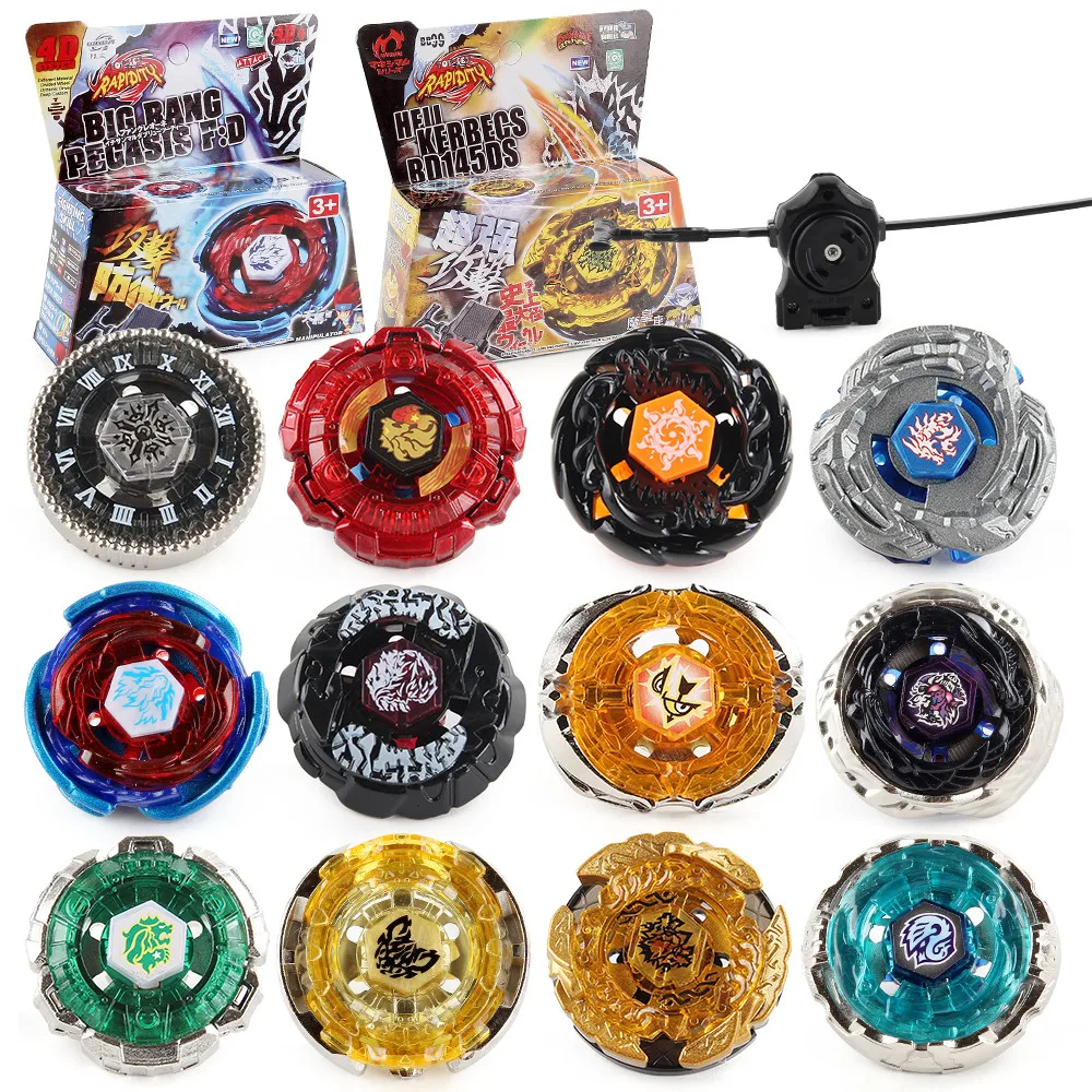 41 Styles 4D Metal Fusion Set with Launcher Spinning Top Battling Gift Toys For Kids