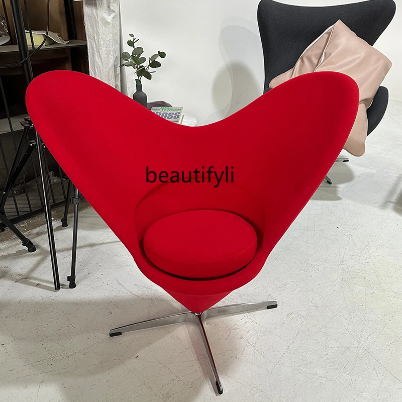 Living Room Rotating Single Leisure  Couch Creative Cosmetic Chair Petal Chair Heart