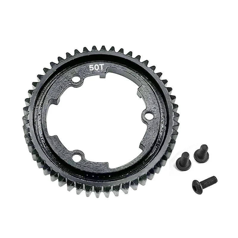 1pc Big Tooth Main Gear With 3 Screws Harden Steel 50T Main Gear Spur Gear 6449 6447/8X For Traxxas For XMaxx E-REVO 2.0