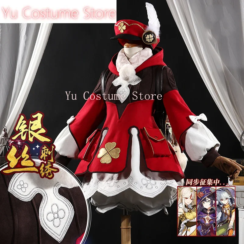 YuCostumeAnime!Genshin Impact Klee Spark Knight Game Suit Playfulness Dress Uniform Cosplay Costume Halloween Party Outfit Women