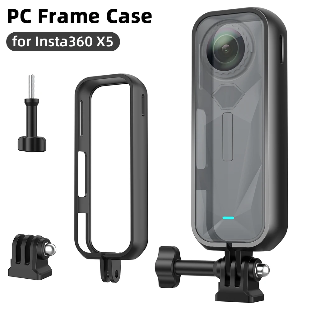 

Frame Cage for Insta360 X5, PC Plastic Anti-collision Protective Frame Housing Case for Insta 360 X5 Camera Accessories