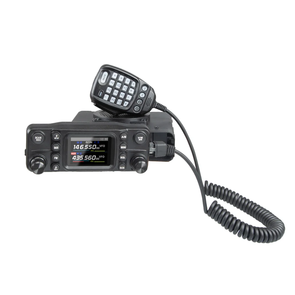 ANYSECU AC-5880 50 واط المزدوج المحمول هام راديو مركبة جهاز الإرسال والاستقبال قاعدة المحطة 2.0 HD عرض 76-600 ميجا هرتز #1