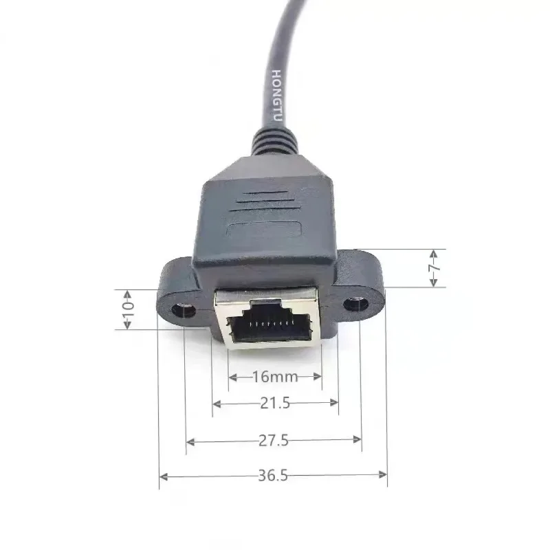 8P8C FTP STP UTP RJ45 Kabel męski do żeńskiego 100M/1000M Prędkość Cat5 Cat6e Śruba do montażu panelowego Przedłużacz sieci Ethernet LAN