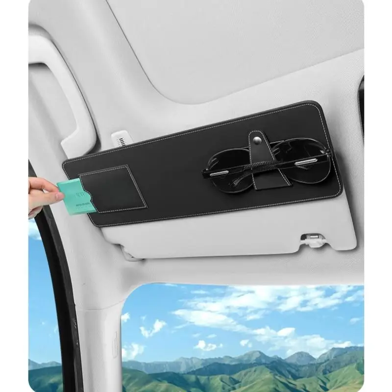 1Pcs Car Window Glasses And Card Storage Blocker Car Sun Visor Extender Can Store Sundries Sun Blocker For Auto Accessories