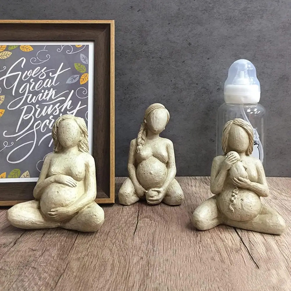 

Great Mother Statue, Birthing Woman Figure, Resin Pregnant Women Sculpture for Table Decor, Meaningful Gift for Mothers