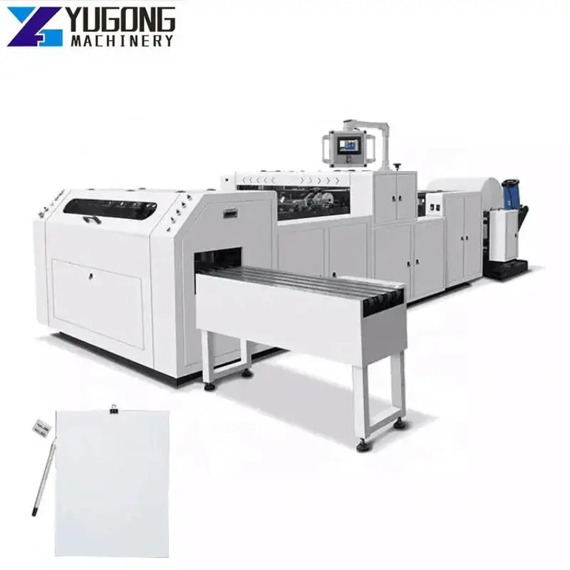 YG Fully Automatic A4 Size Paper Roll To Sheet Slitting and Cutting Machine, Roll To A4 Slitter Cutter Packer