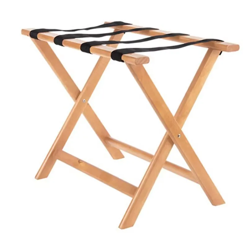 

XLJ-17Weijia индивидуальная прочная стабильная современная деревянная складная прочная стойка для багажа для гостевой комнаты, багажник для гостиничного номера