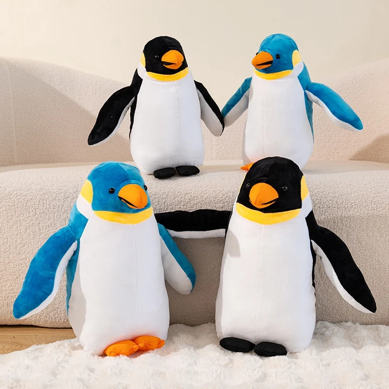 البطريق لطيف أفخم لعبة للأطفال ، محشوة الحيوان ، دمية لينة ، وسادة الكرتون ، هدية عيد ميلاد جميلة للأطفال