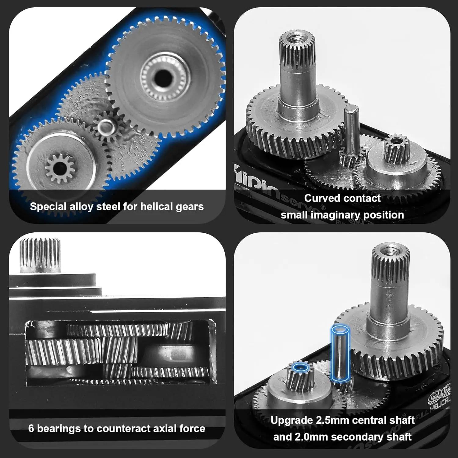 YIPIN 80kg Servo Digitale Impermeabile IPX8 PWM Motore Brushless Coppia Elevata Ingranaggio Metallico Servo di Codifica Magnetica per Auto RC Robot