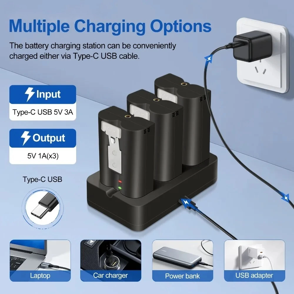 Batteries for Ring Video Doorbell 2 3 4 /3 Plus Rechargeable Li-ion Battery Spotlight Cam Solar Floodlight Video Battery 6040mah