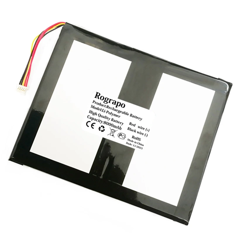 Bateria do Tablet PC + Ferramentas Gratuitas, 3.8V, 8000mAh, H-32108125, Novo