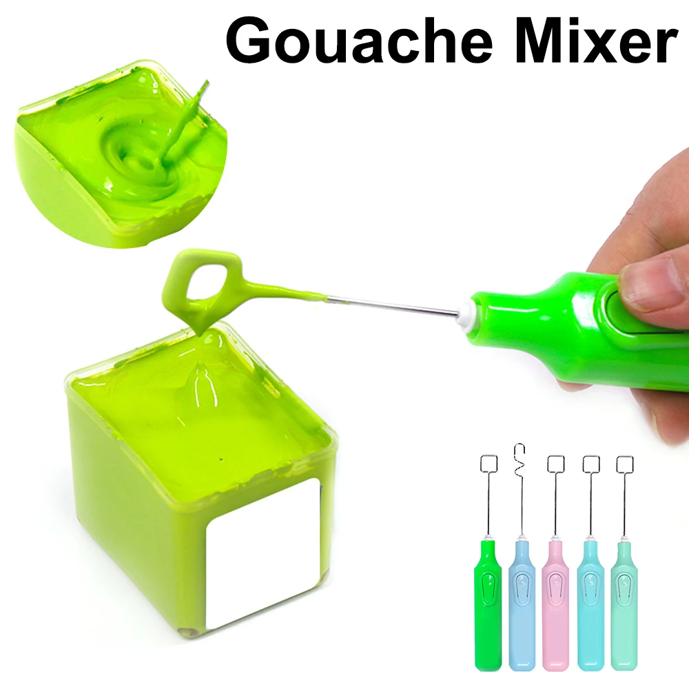 Art Electric Paints Pigments Mixer Stirrer Fast Even Blending Toning Color Mixing Artist Blender Handheld Toner Stirring Tool