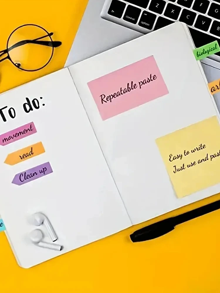 مجموعة واحدة من ملصقات الراحة الملونة، مجموعة ملصقات متعددة الألوان، صندوق تغليف جلدي، تقويم 2024 والمزيد #5