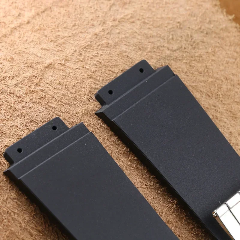 عالية الجودة سيليكون حزام ساعة مقاوم للماء الكلاسيكية الانصهار الانفجار الكبير المطاط الرجال 26*19 مللي متر 24*17 مللي متر اكسسوارات ل Hublot Yubo