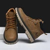 Handmade Men’s Leather Winter Ankle Boots – Outdoor Hiking High-Top Anti-Slip Footwear 4
